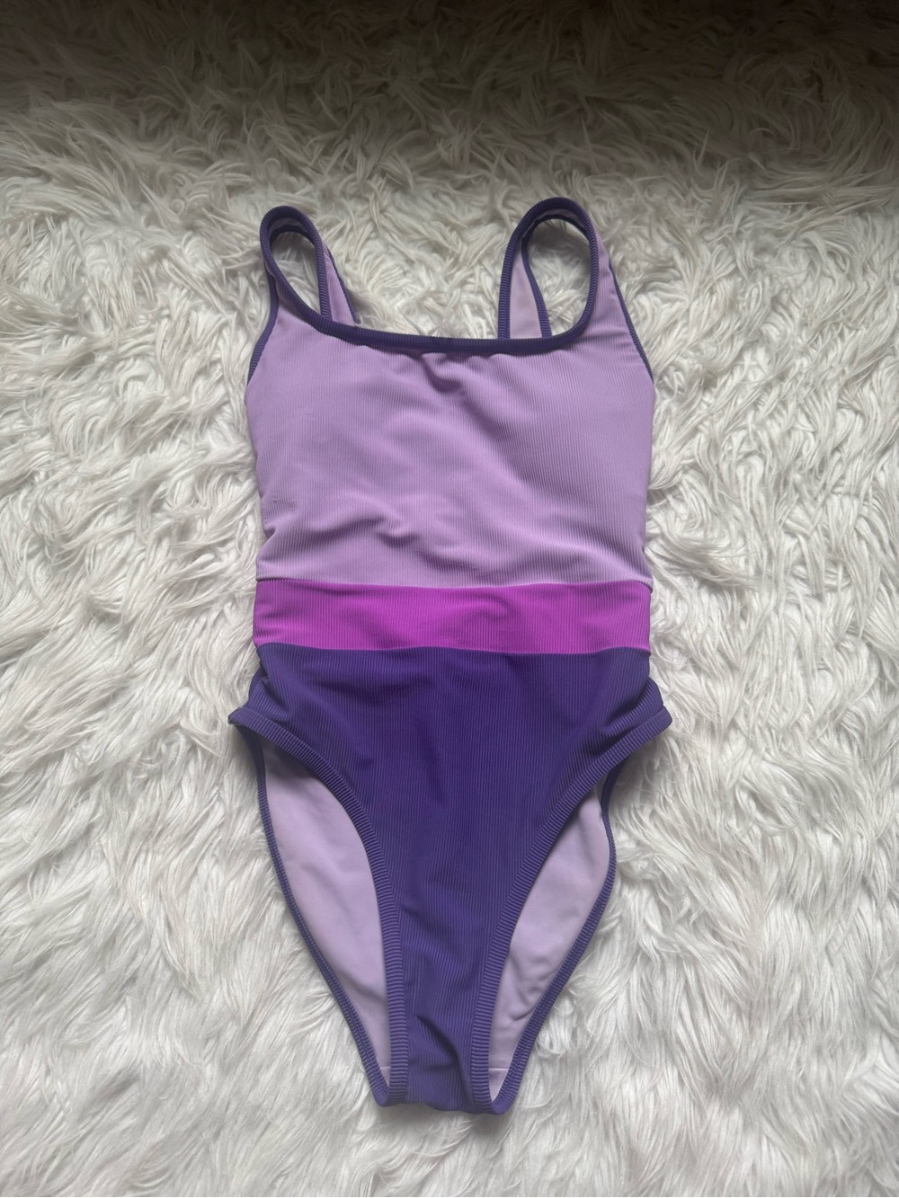 Lain snow Ultraviolet ombré one piece